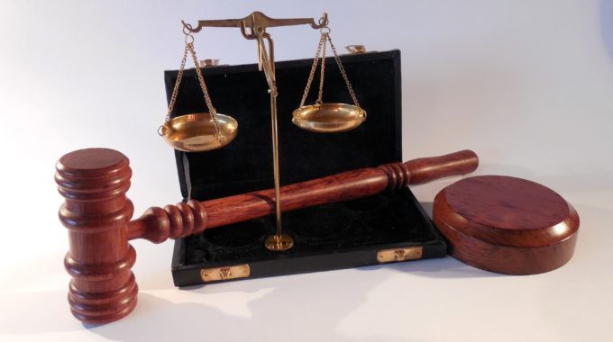 The Scales Of Justice With A Gavel