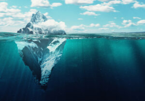 What is DEI?; Iceberg, 3d illustration concept