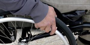 Hands Using Wheelchair